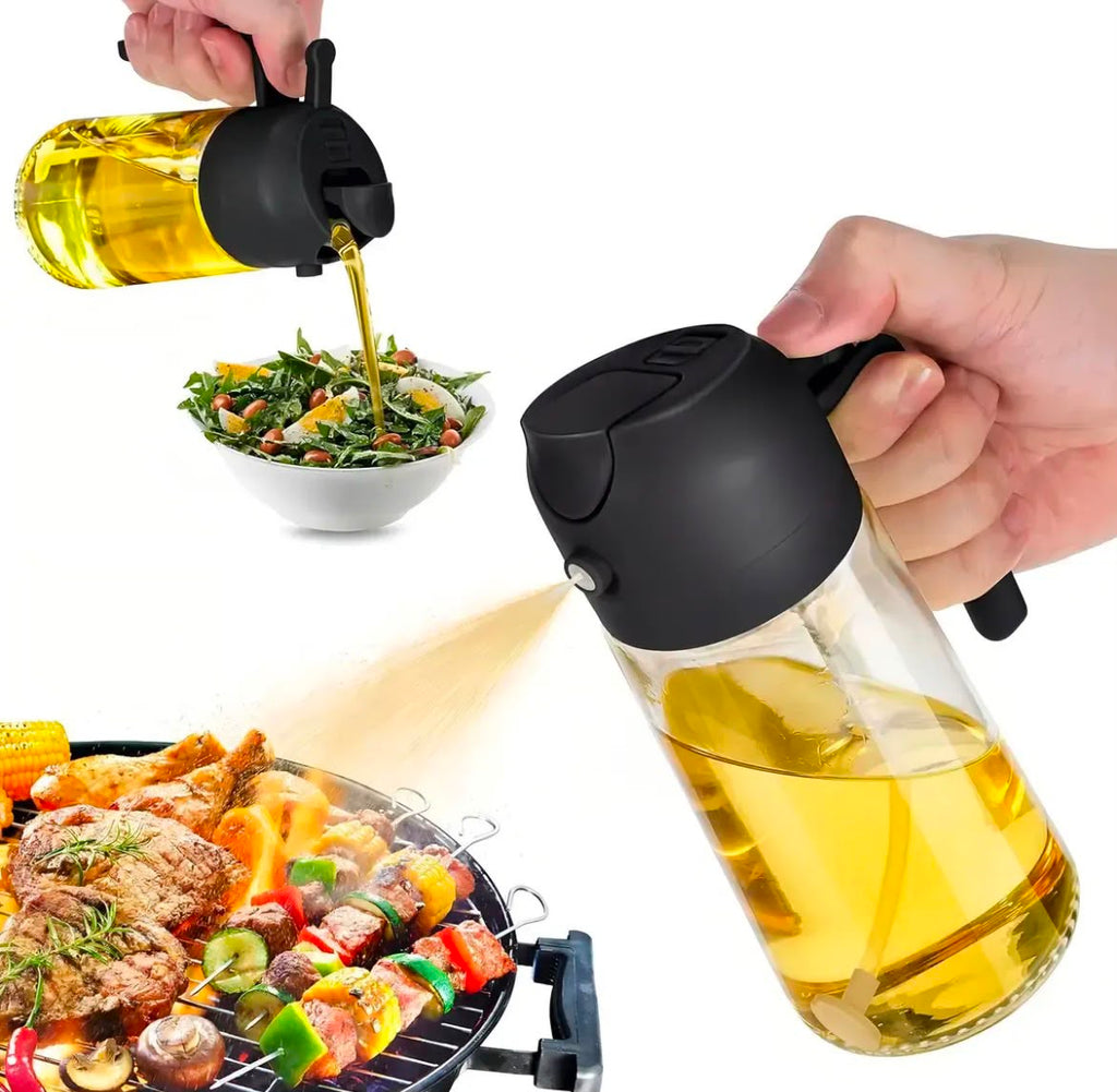 Pulverizador y dispensador de aceite 2 en 1