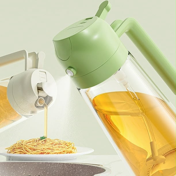 Pulverizador y dispensador de aceite 2 en 1